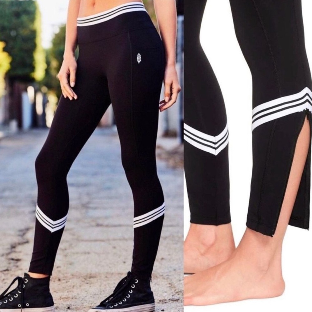 FP Movement by Free People Black and White Leggings